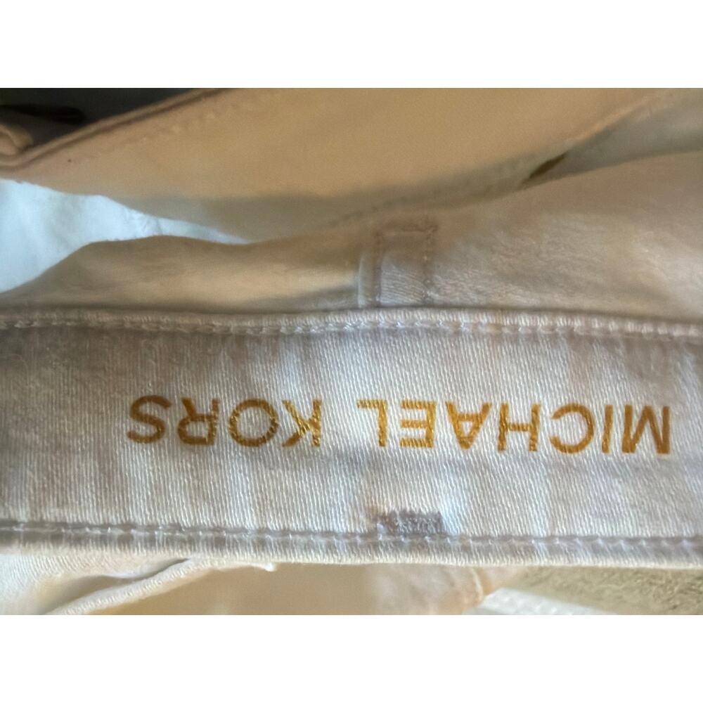 MICHAEL KORS Izzy Skinny Jeans White 12 Mid Rise Ankle Length Silhouette - Picture 12 of 13